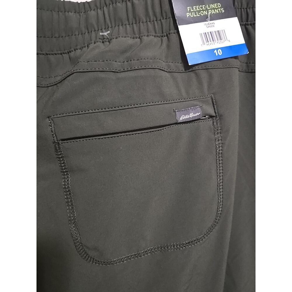 NEW Eddie Bauer Women's Fleece-Lined Pull-On Pants, purple, Size 10 - Picture 11 of 13